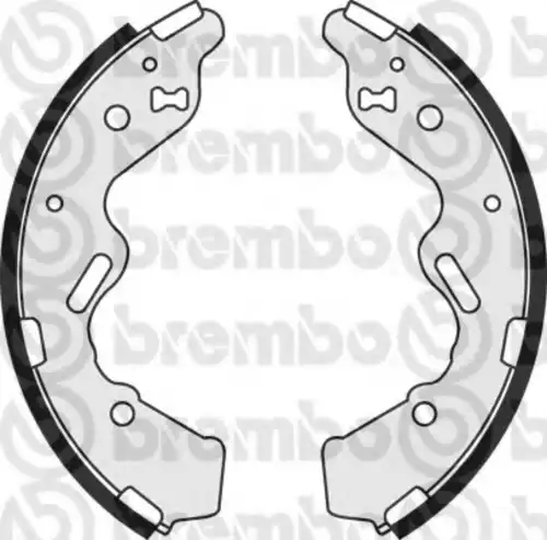 Тормозные колодки барабанные BREMBO S 49 520