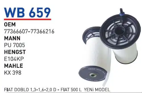 Топливный фильтр WUNDER WB659