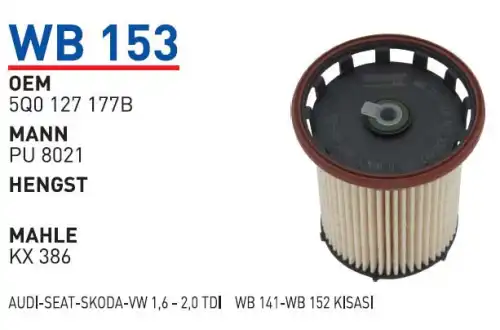 Топливный фильтр WUNDER WB153