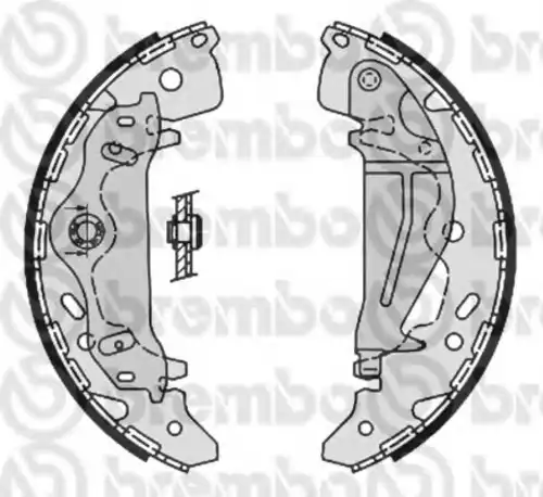 Тормозные колодки барабанные BREMBO S 30 521