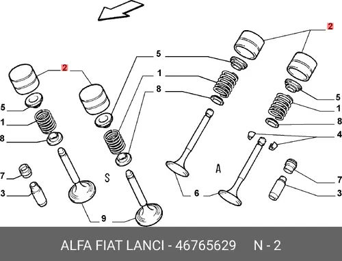Гидрокомпенсатор FIAT 46765629