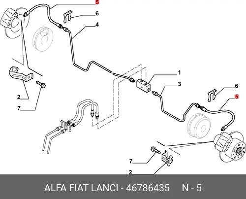 ШЛАНГ 46786435 FIAT
