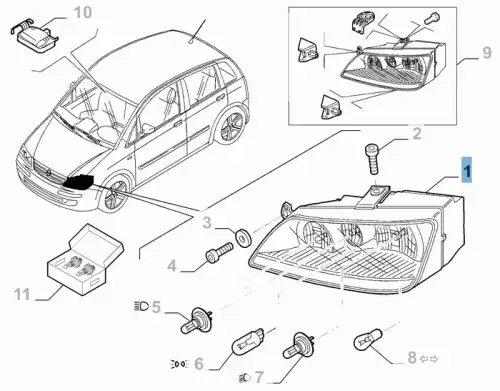 Фара FIAT 51780722