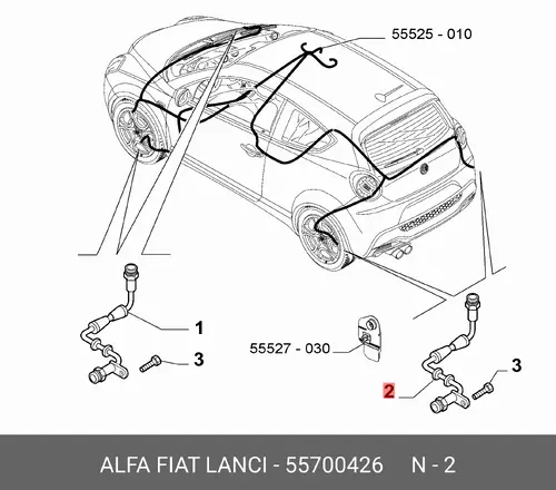 Датчик ABS FIAT 55700426