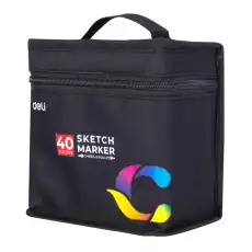 Маркер для скетчинга Deli 40цв, двухстор., E70806-40 1465099