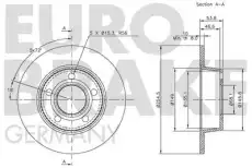 Тормозной диск 5815204770 EUROBRAKE
