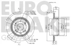 Тормозной диск EUROBRAKE 5815202627 ,