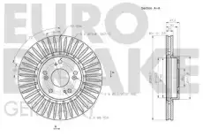 Тормозной диск 5815202646 EUROBRAKE