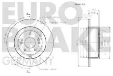 Тормозной диск 5815203432 EUROBRAKE
