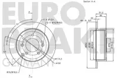Тормозной диск 5815203424 EUROBRAKE