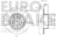 Тормозной диск EUROBRAKE 5815204019