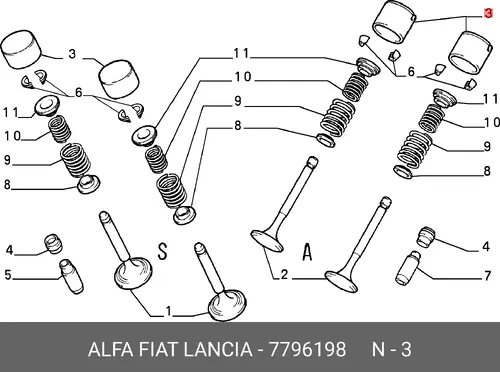 Гидрокомпенсатор FIAT 7796198