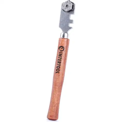 Стеклорез с одним роликом HT-0521 INTERTOOL