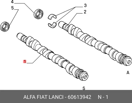 Распредвал FIAT 60613942