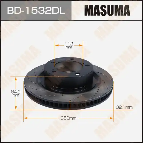 Тормозной диск MASUMA BD-1532DL