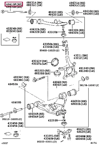 Болт 90105T0114 TOYOTA / LEXUS