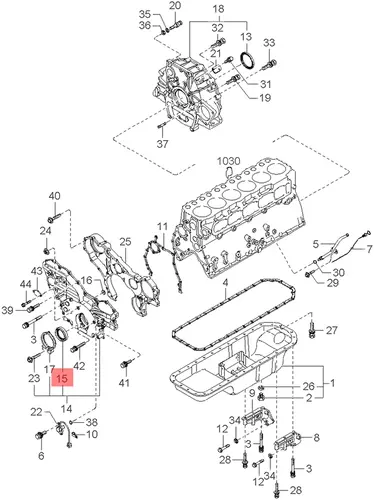 Уплотнительное кольцо крышки блока цилиндров 0K85010602 HYUNDAI