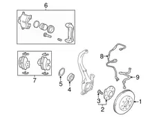 Суппорт тормозной KIA 5819038A20