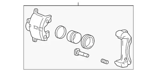 Суппорт тормозной KIA 5819038A20
