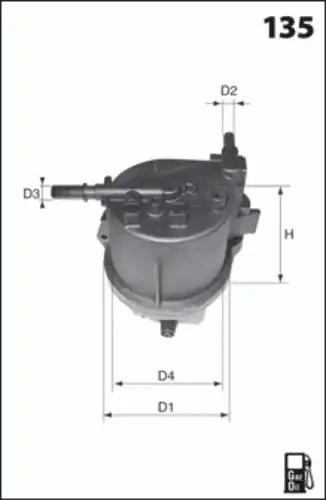 Топливный фильтр MECAFILTER G16