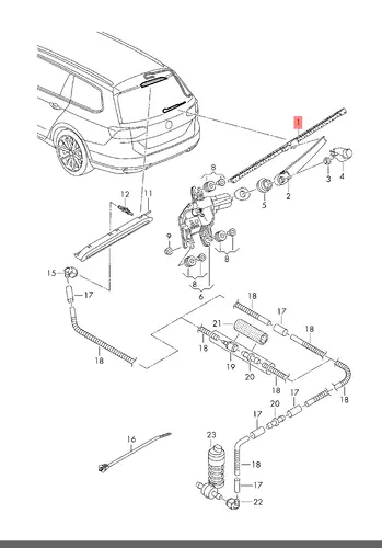 Щетка стеклоочистителя 3G9955427D VAG