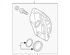 Тормозной суппорт 8P0 615 124 A VAG