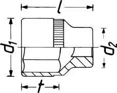 TORX головка 3/8' E12 880-E12 HAZET