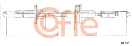Трос сцепления COFLE 10.336