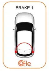 тросик ручного торм. задн. VW 10.743 COFLE