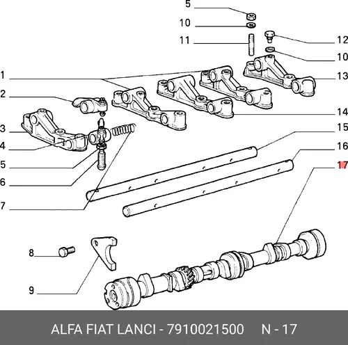 Распредвал FIAT 7910021500