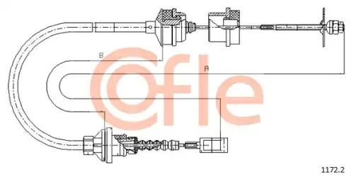 Трос сцепления COFLE 1172.2