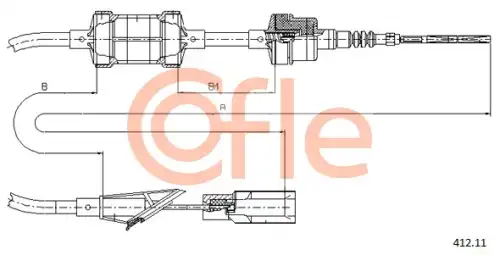 ТРОС, УПРАВЛЕНИЕ СЦЕПЛЕНИЕМ 412.11 COFLE