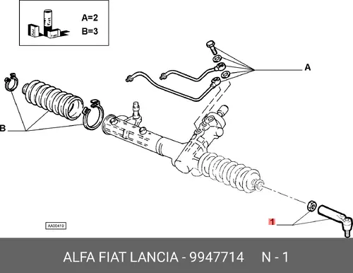 Рулевой наконечник FIAT 9947714
