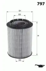 Фильтр масляный MECAFILTER ELH4231
