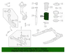 пружина передняя Saab 4778791