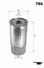 Фильтр масляный MECAFILTER ELH4253