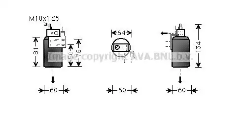 Осушитель кондиционера AVA OLD143