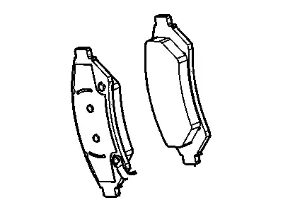 Тормозные колодки дисковые GM 18045382