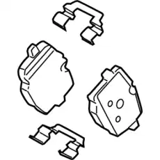 Тормозные колодки дисковые BMW 34 21 2 284 389