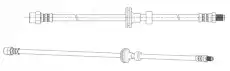 шланг тормозной перед. MB 512640 CEF