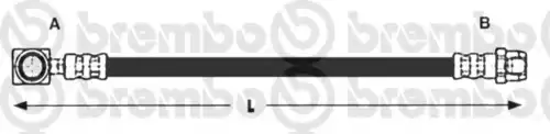 Шланг тормозной T 06 028 BREMBO