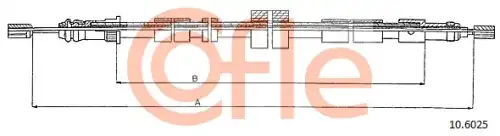 10.6025 ТРОС СТОЯНОЧНОГО ТОРМОЗА COFLE