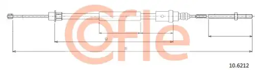 тросик ручного торм. лев. Peug 10.6212 COFLE