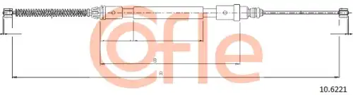 10.6221 ТРОС СТОЯНОЧНОГО ТОРМОЗА COFLE