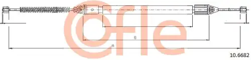 ТРОС СТОЯНОЧНОГО ТОРМОЗА 10.6682 COFLE