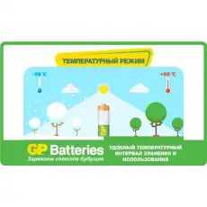 Аккумулятор GP 1000mAh АAA/HR03 NiMh бл/2шт 78043