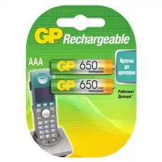 331578 Аккумулятор GP 650mAh AAA NiMh бл/2шт