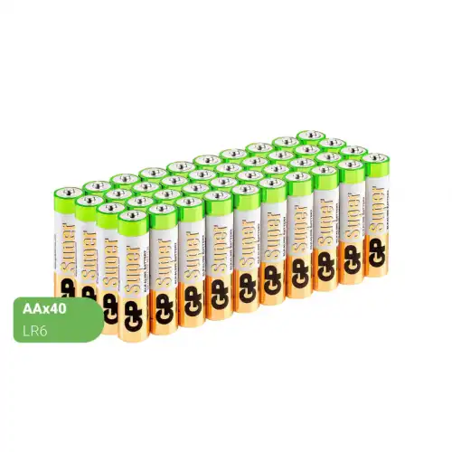 Батарейки GP АА 15A-2CRVS40, 40шт/уп. 796822