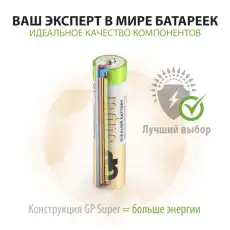 Батарейки GP ААА 24A-2CRVS30, 30шт/уп. 796821