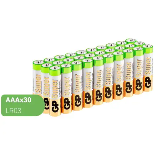 Батарейки GP ААА 24A-2CRVS30, 30шт/уп. 796821